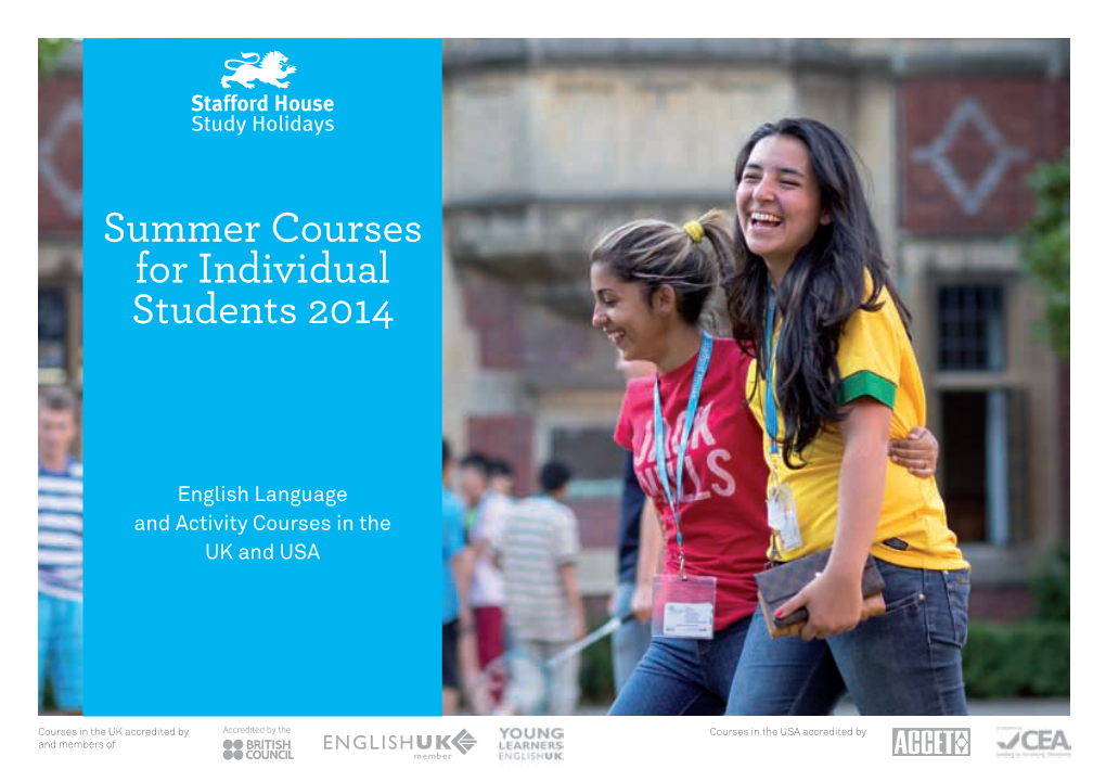 Summer Courses for Individual Students 2014