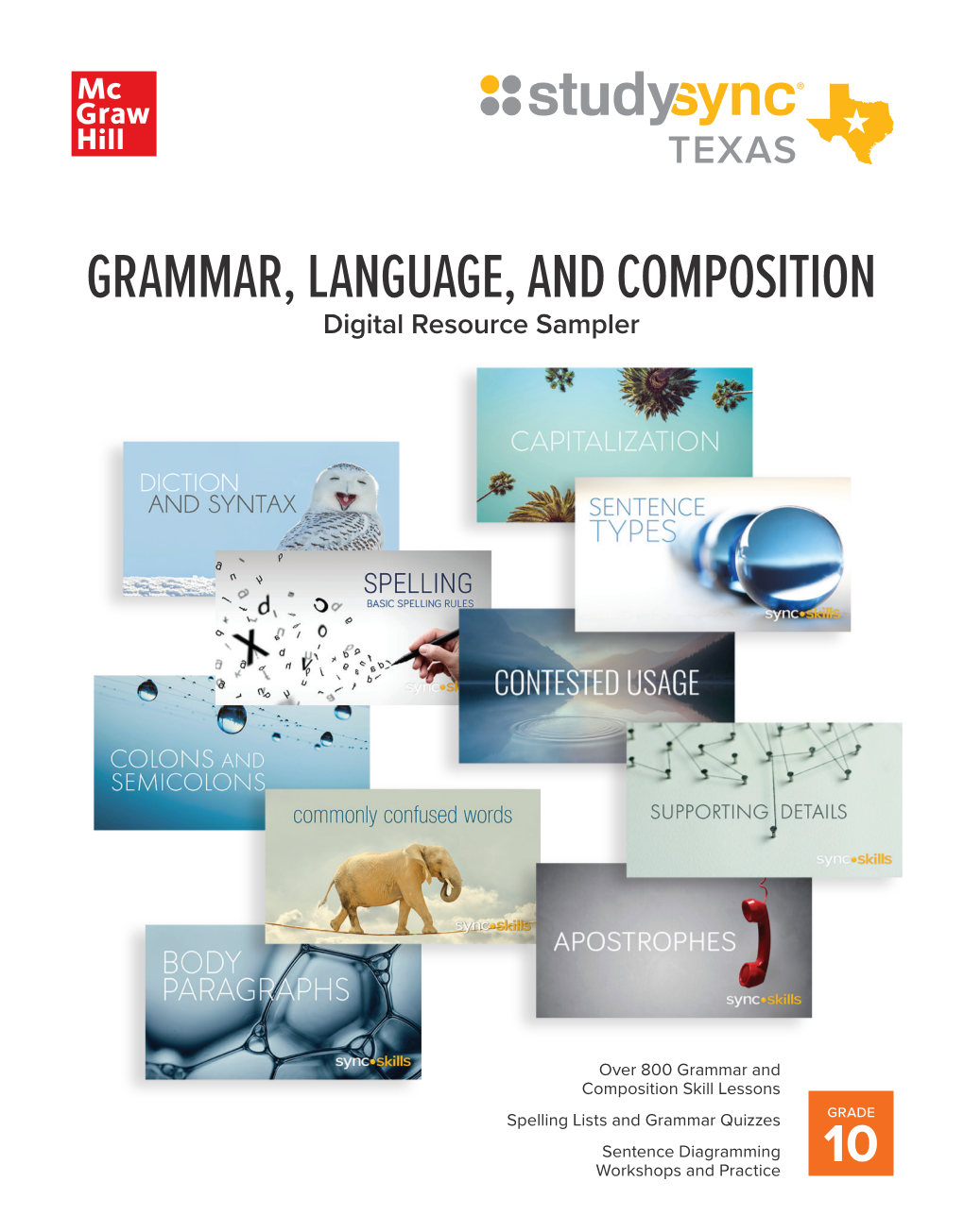 GRAMMAR, LANGUAGE, and COMPOSITION Digital Resource Sampler