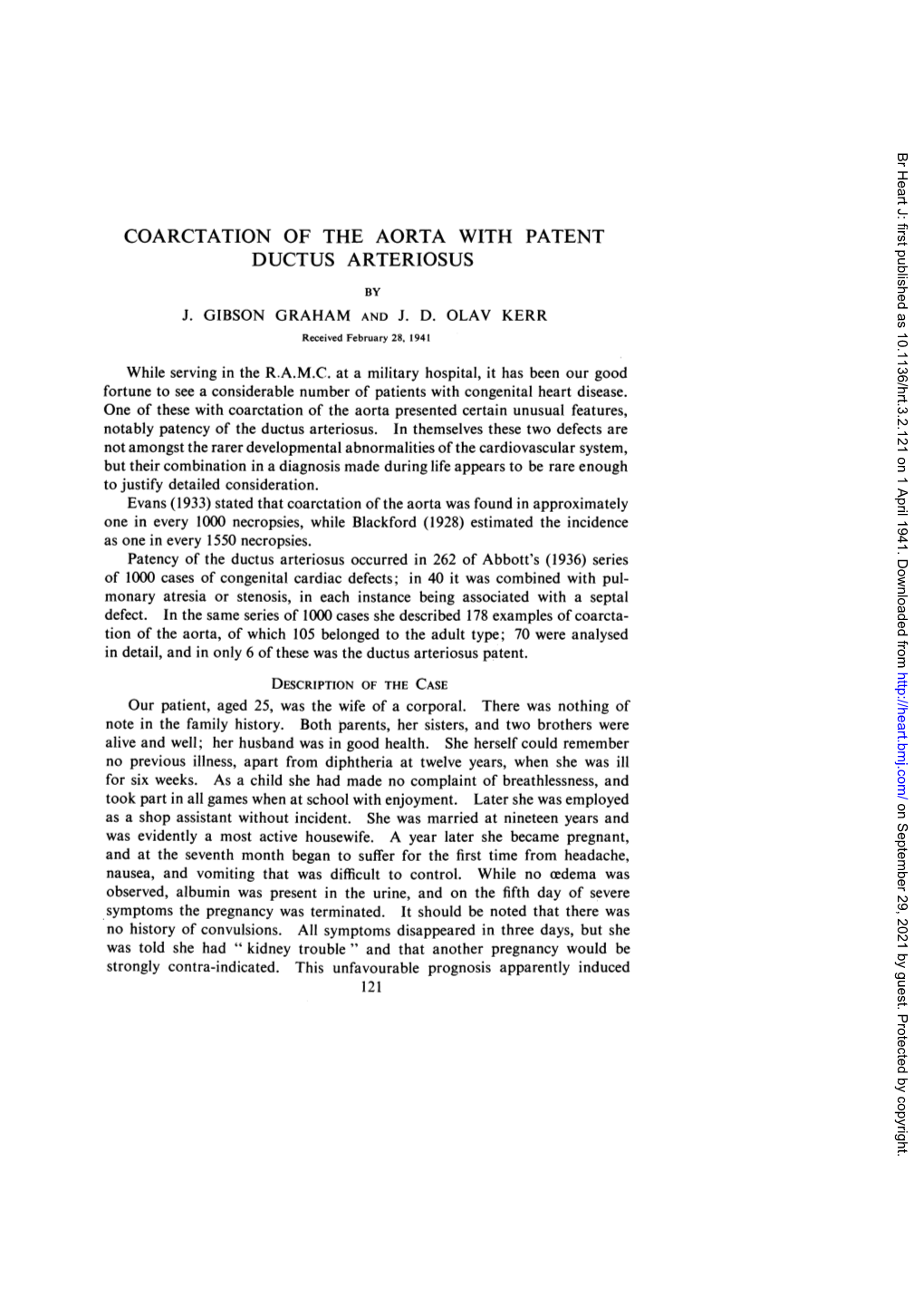 Coarctation of the Aorta with Patent Ductus Arteriosus