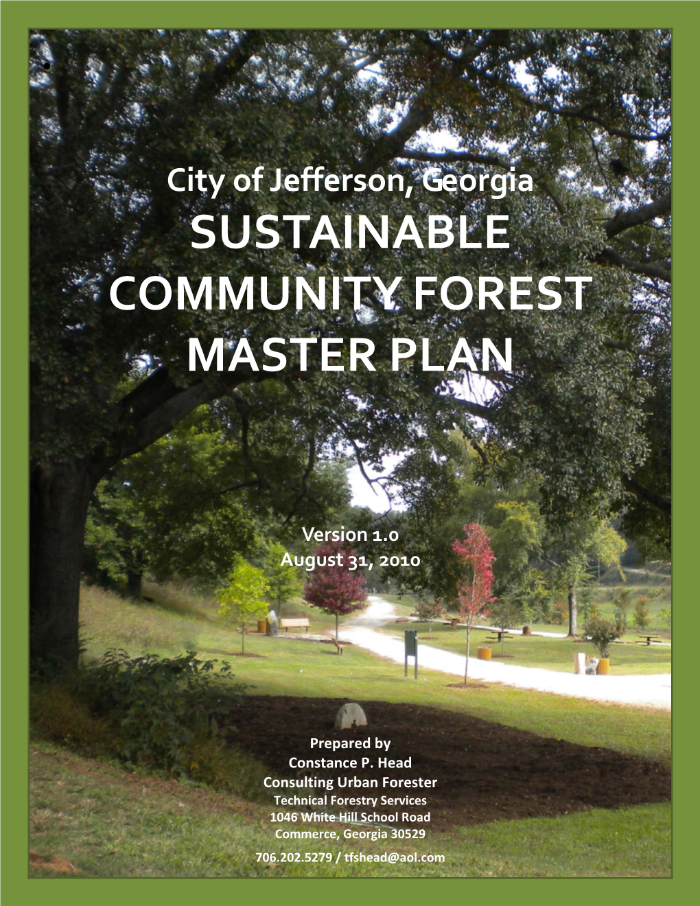 Sustainable Community Forest Master Plan