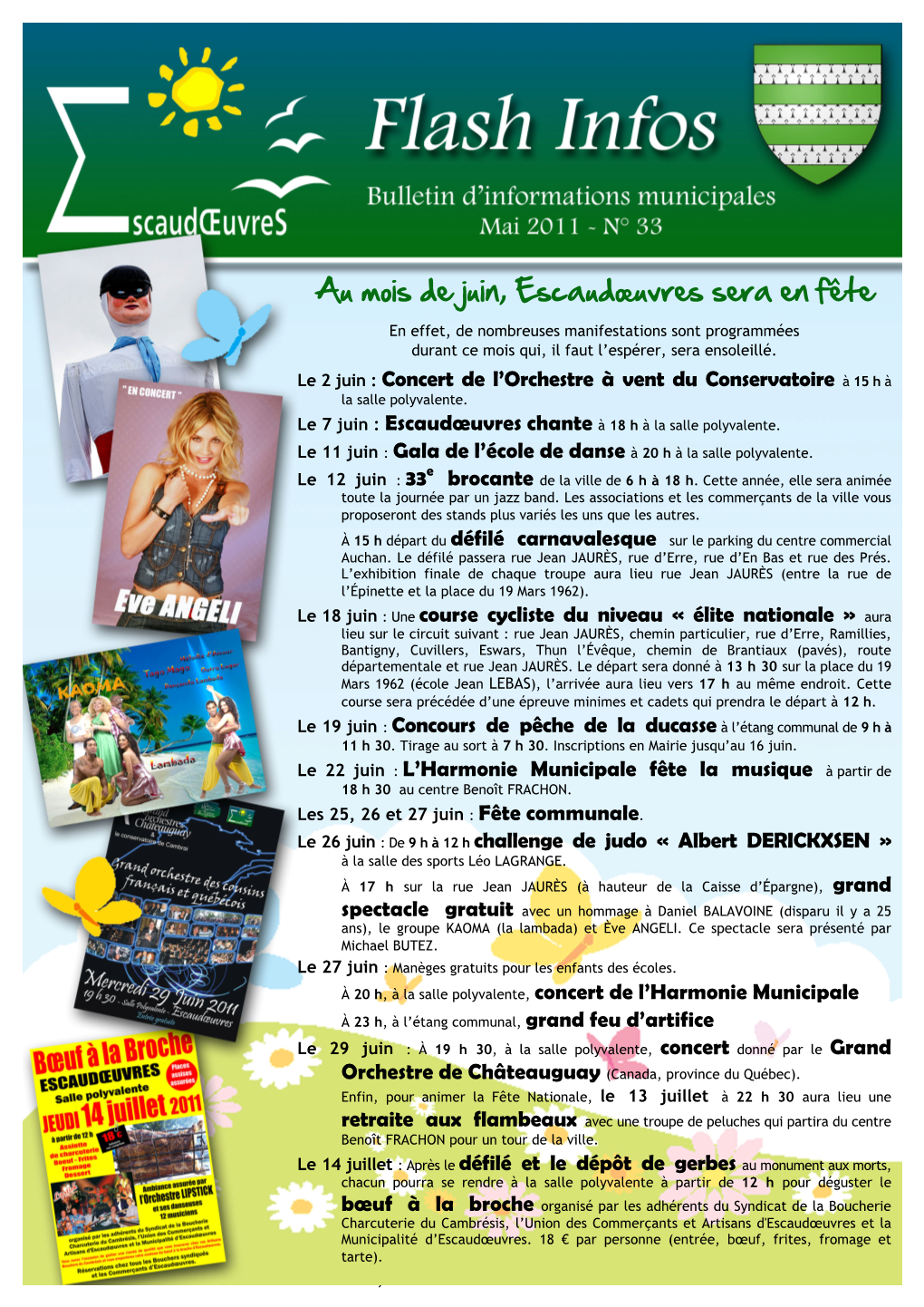 Flash Infos N° 33 1 Mai 2011