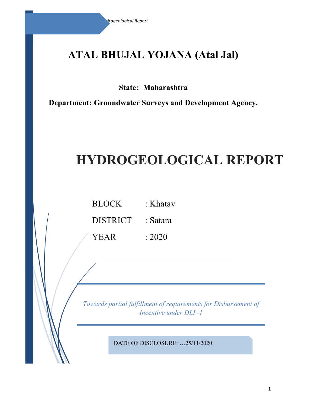 Atal Bhujal Hydrogeological Report