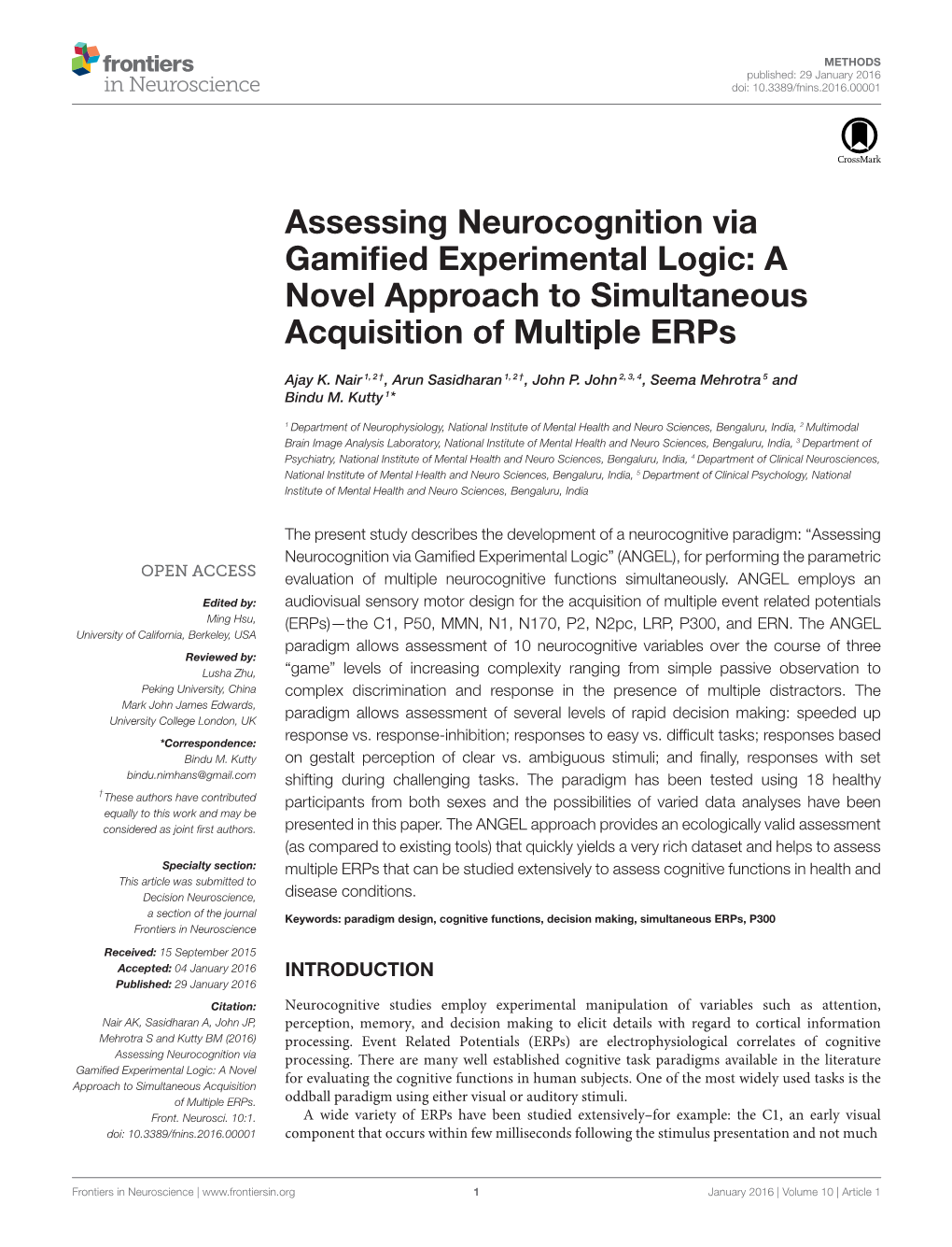 Assessing Neurocognition Via Gamified Experimental Logic: A