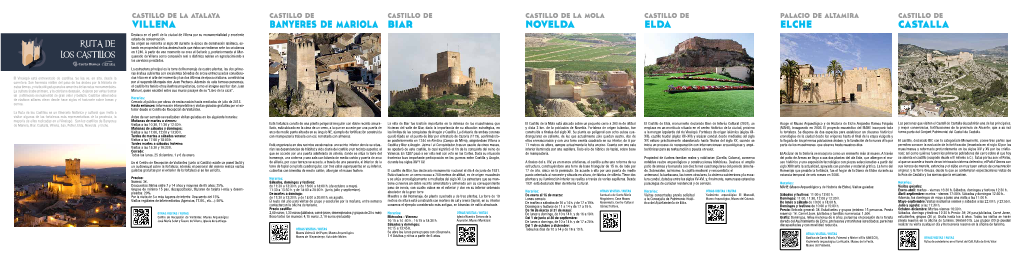 Novelda Villena Banyeres De Mariola Biar Elda Elche Castalla