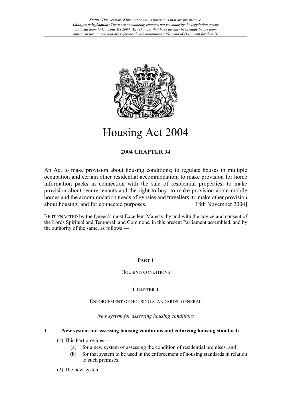Housing Act 2004