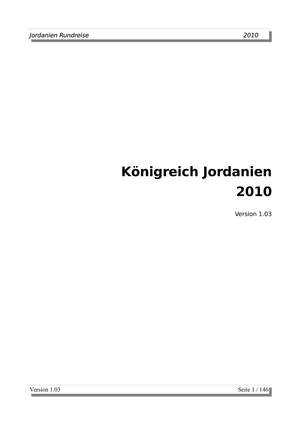 Königreich Jordanien 2010