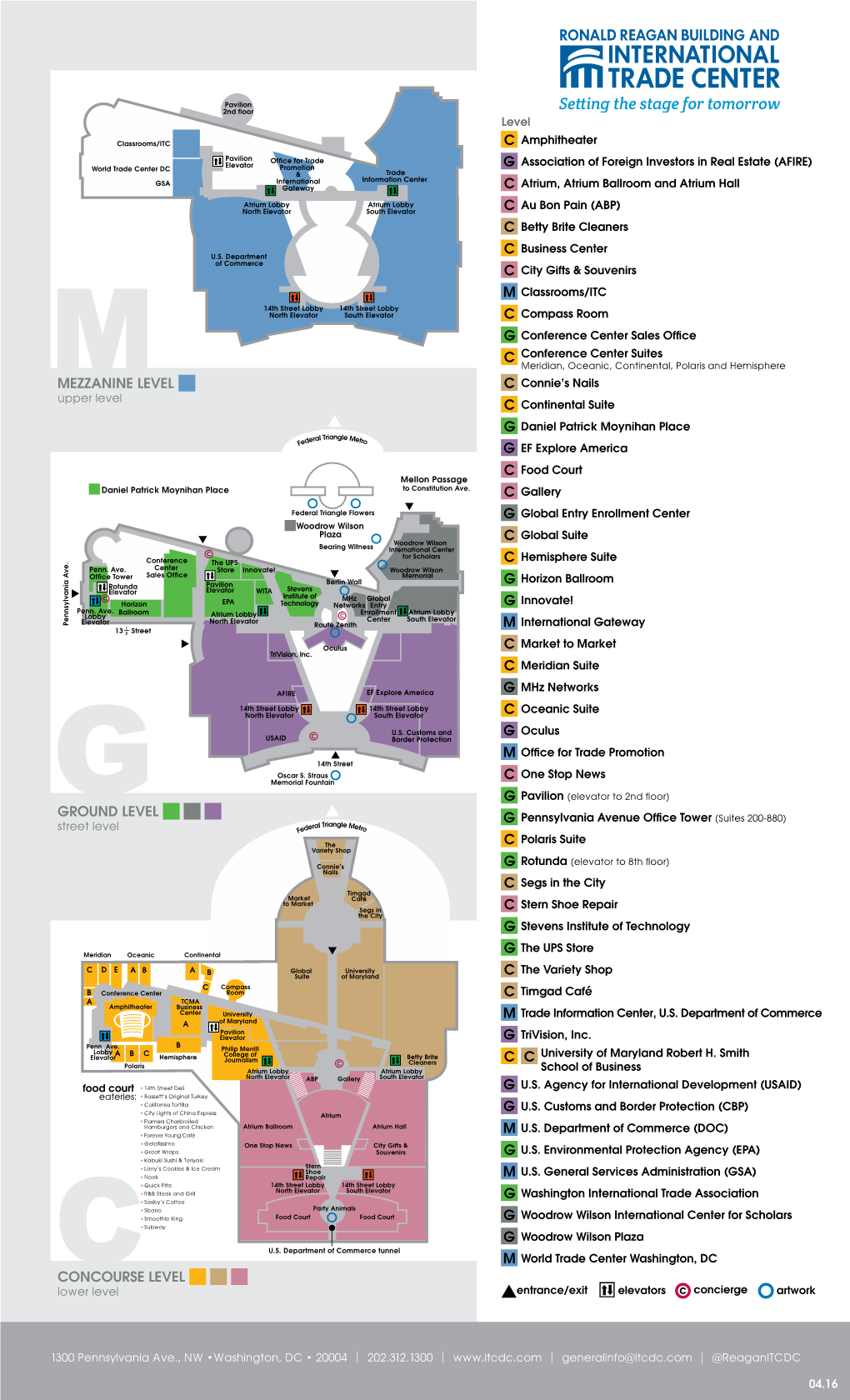 Map of Ronald Reagan Building