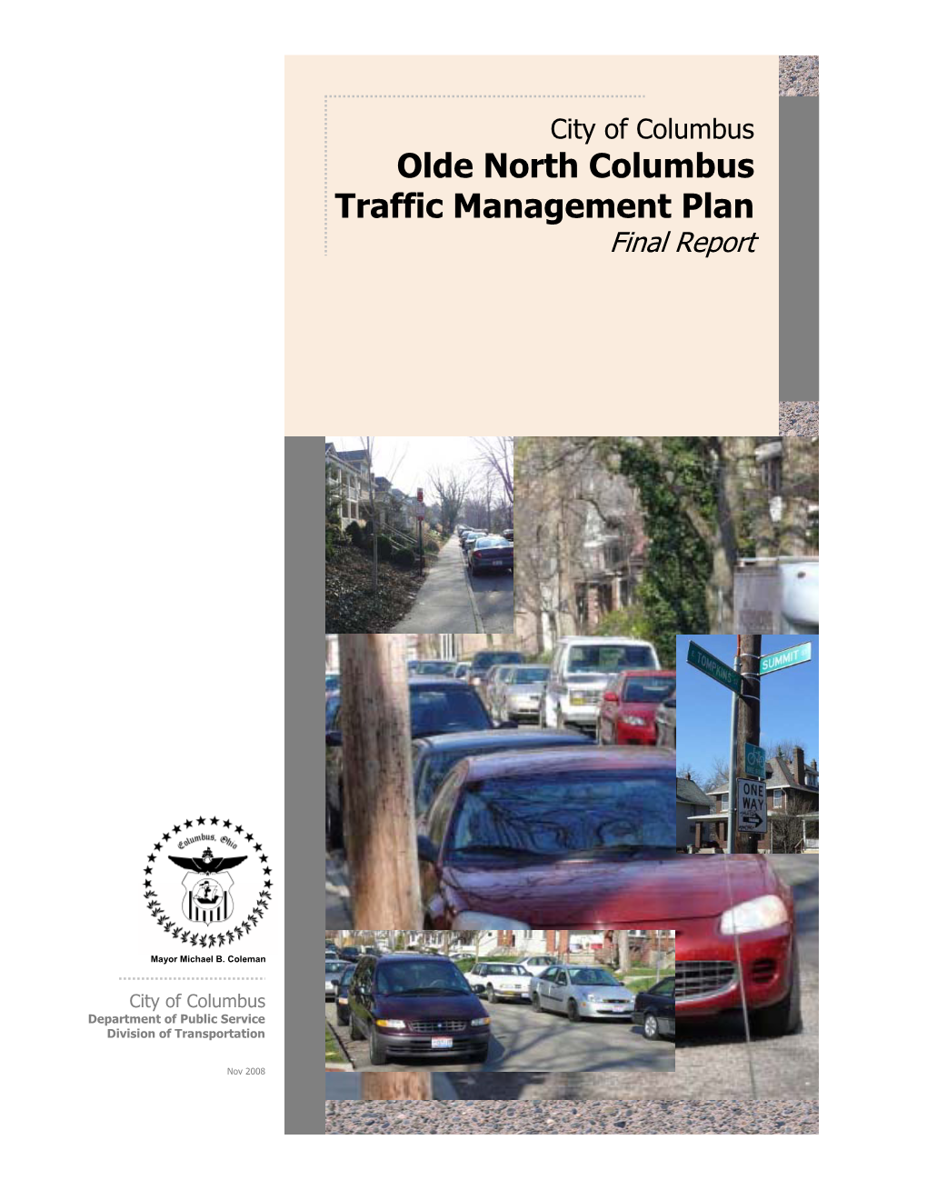 Olde North Columbus Traffic Management Plan Final Report
