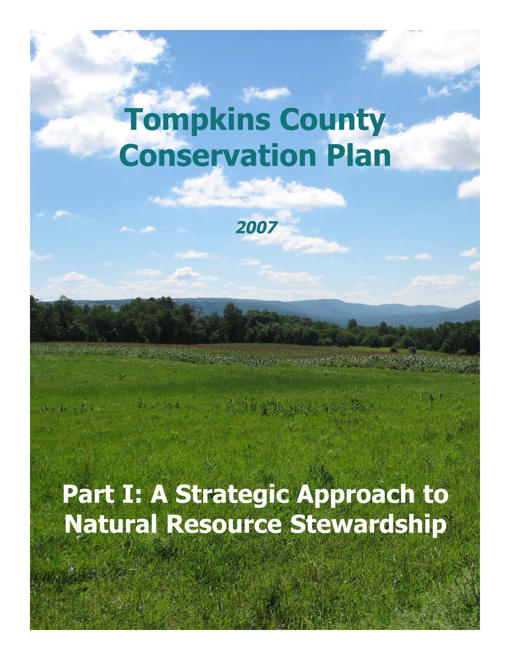 Tompkins County Conservation Plan