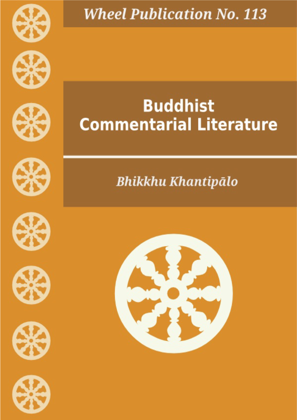 Wh 113. Buddhist Commentarial Literature