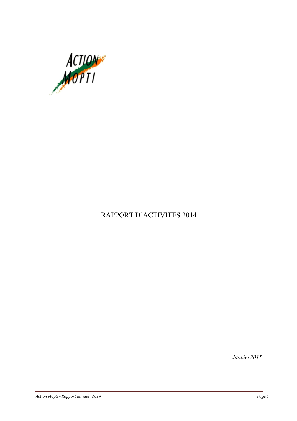 Rapport Annuel 2014 Vers 28 01 14