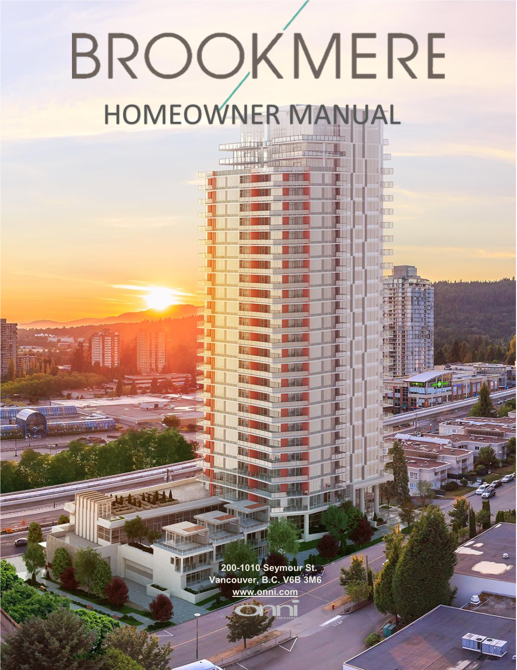Brookmere Home Owner Manual – Tower