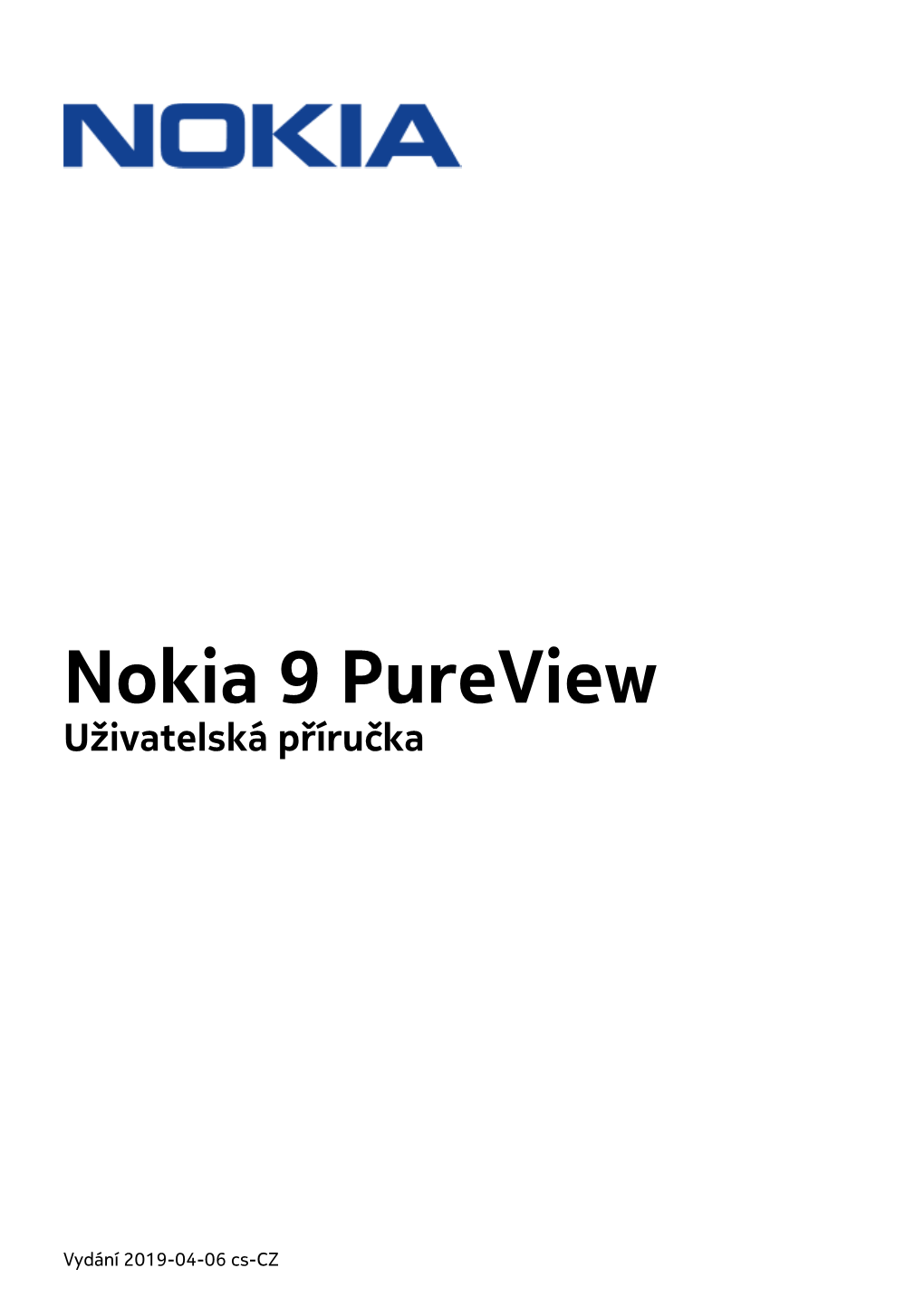 Nokia 9 Pureview Uživatelská Příručka Pdfdisplaydoctitle=True