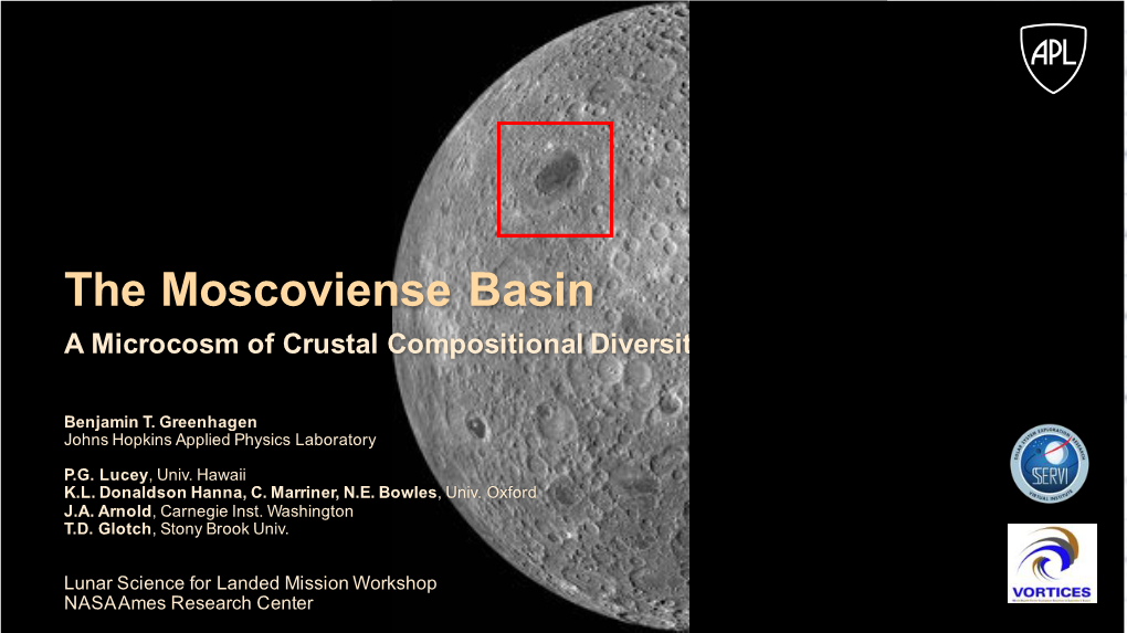 The Moscoviense Basin a Microcosm of Crustal Compositional Diversity