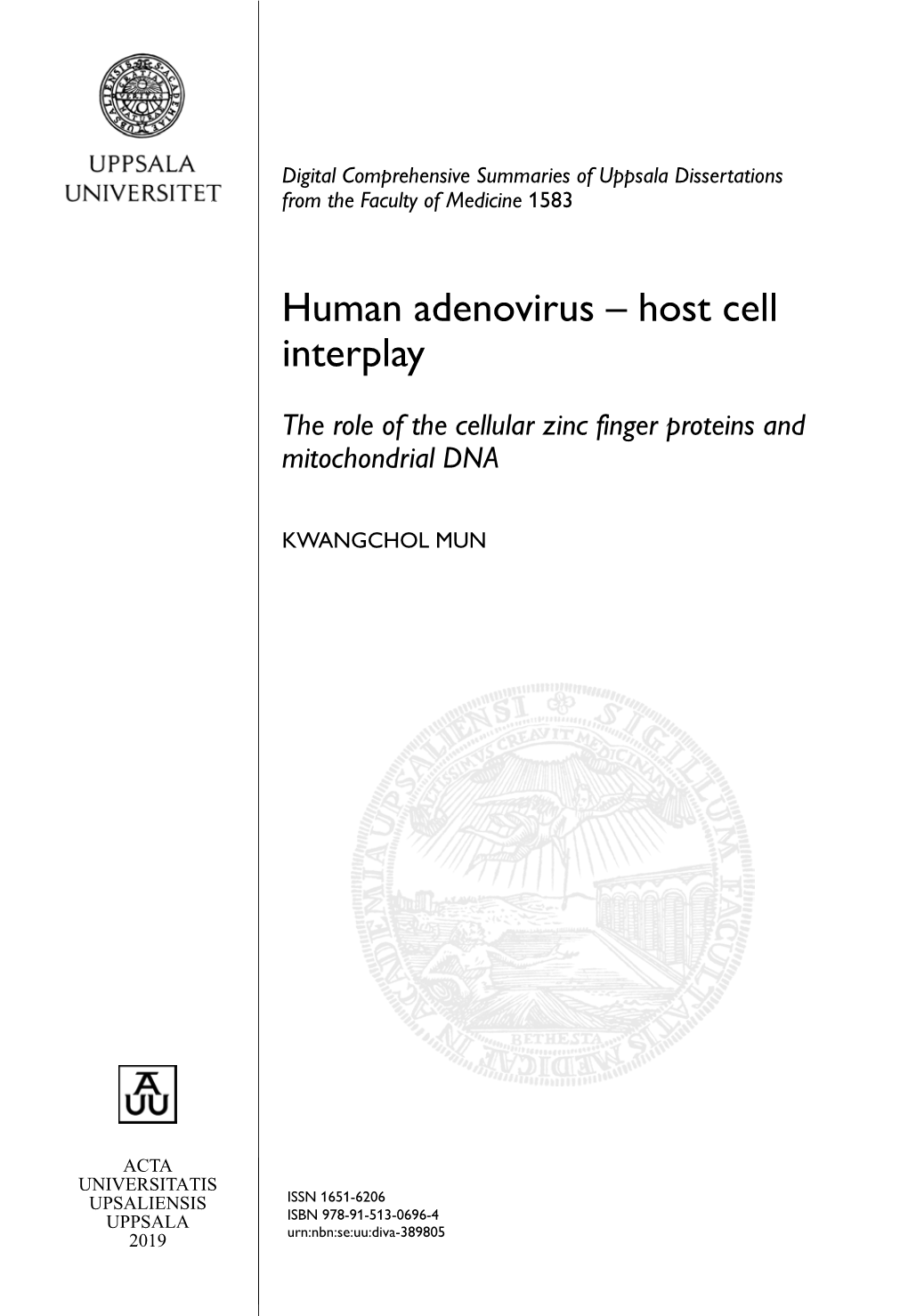 Human Adenovirus – Host Cell Interplay