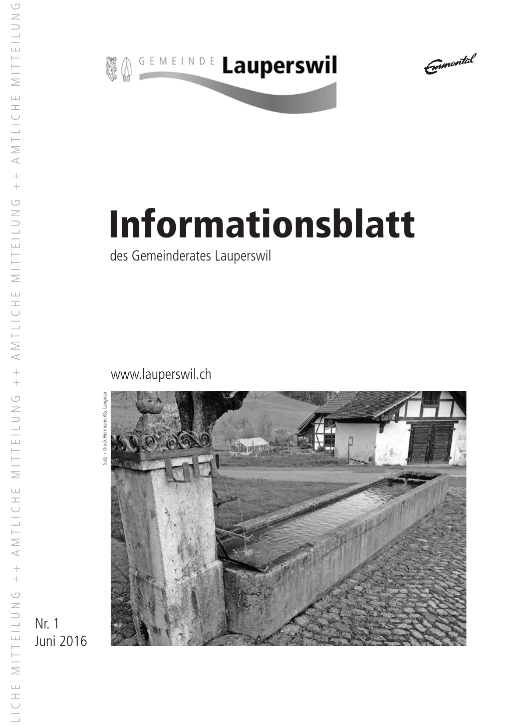 Informationsblatt Des Gemeinderates Lauperswil
