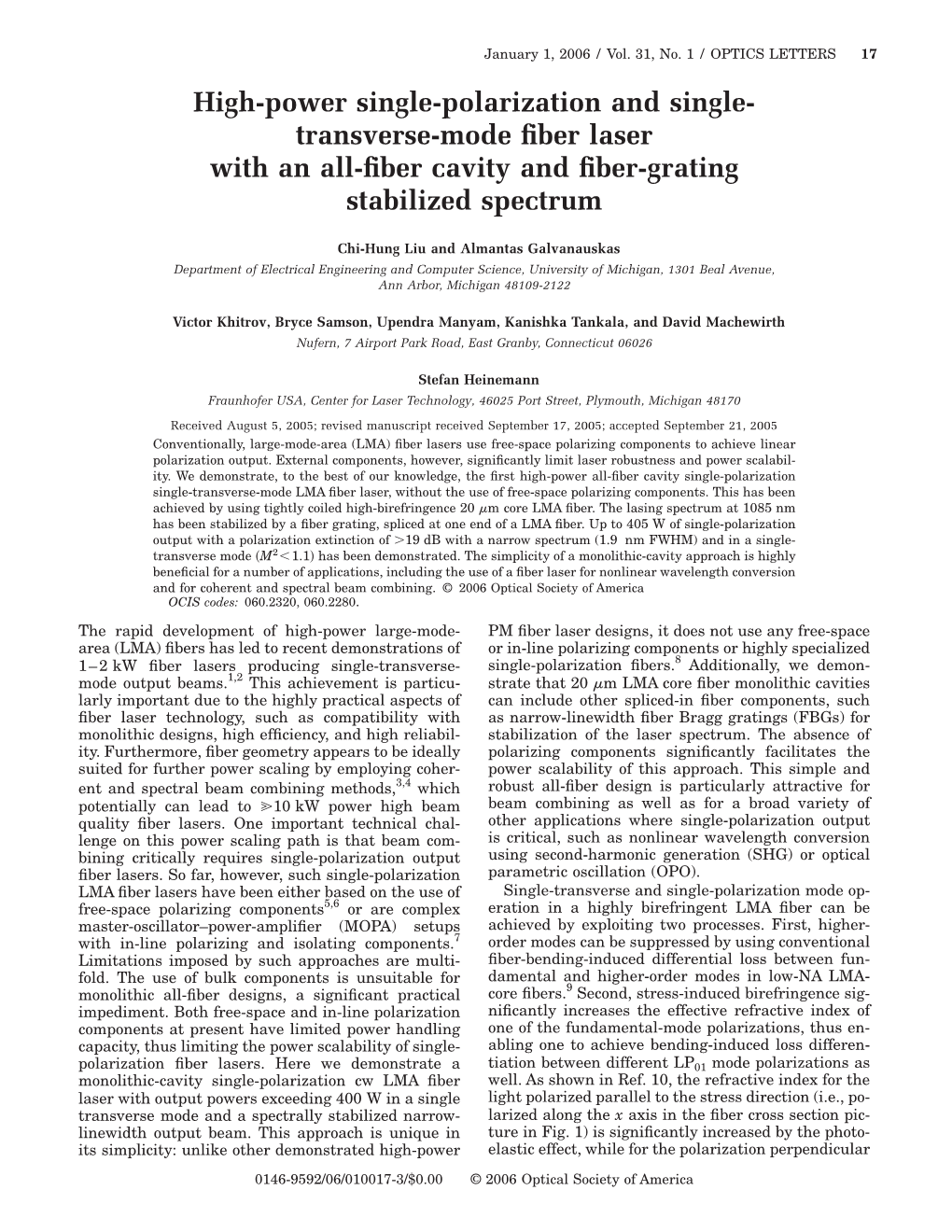 Transverse-Mode Fiber Laser with an All-Fiber Cavity and Fiber-Grating