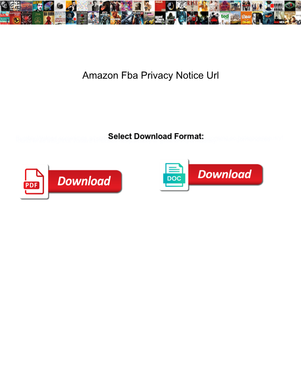 Amazon Fba Privacy Notice Url