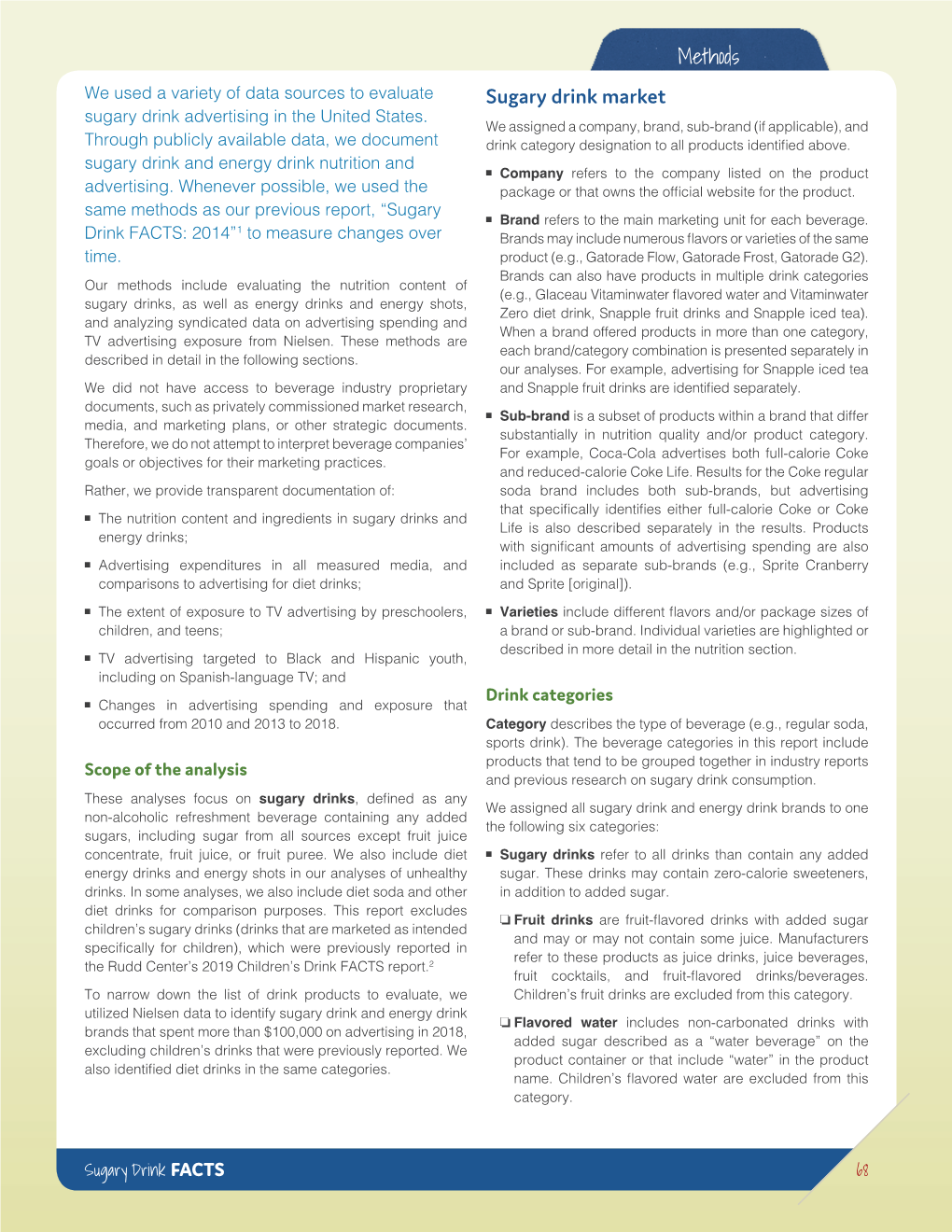 Methods Sugary Drink Market