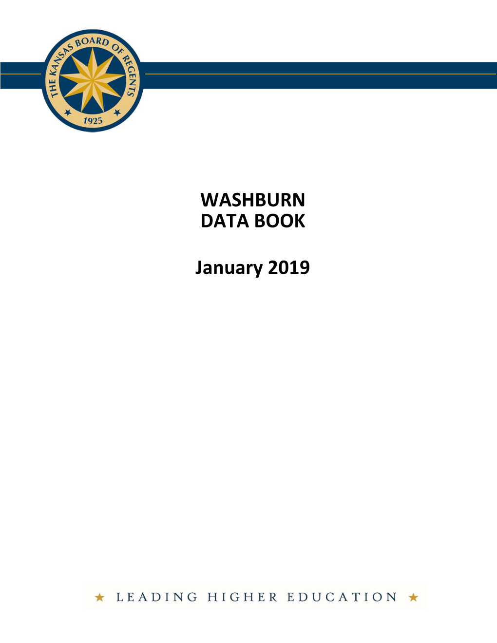 WASHBURN DATA BOOK January 2019