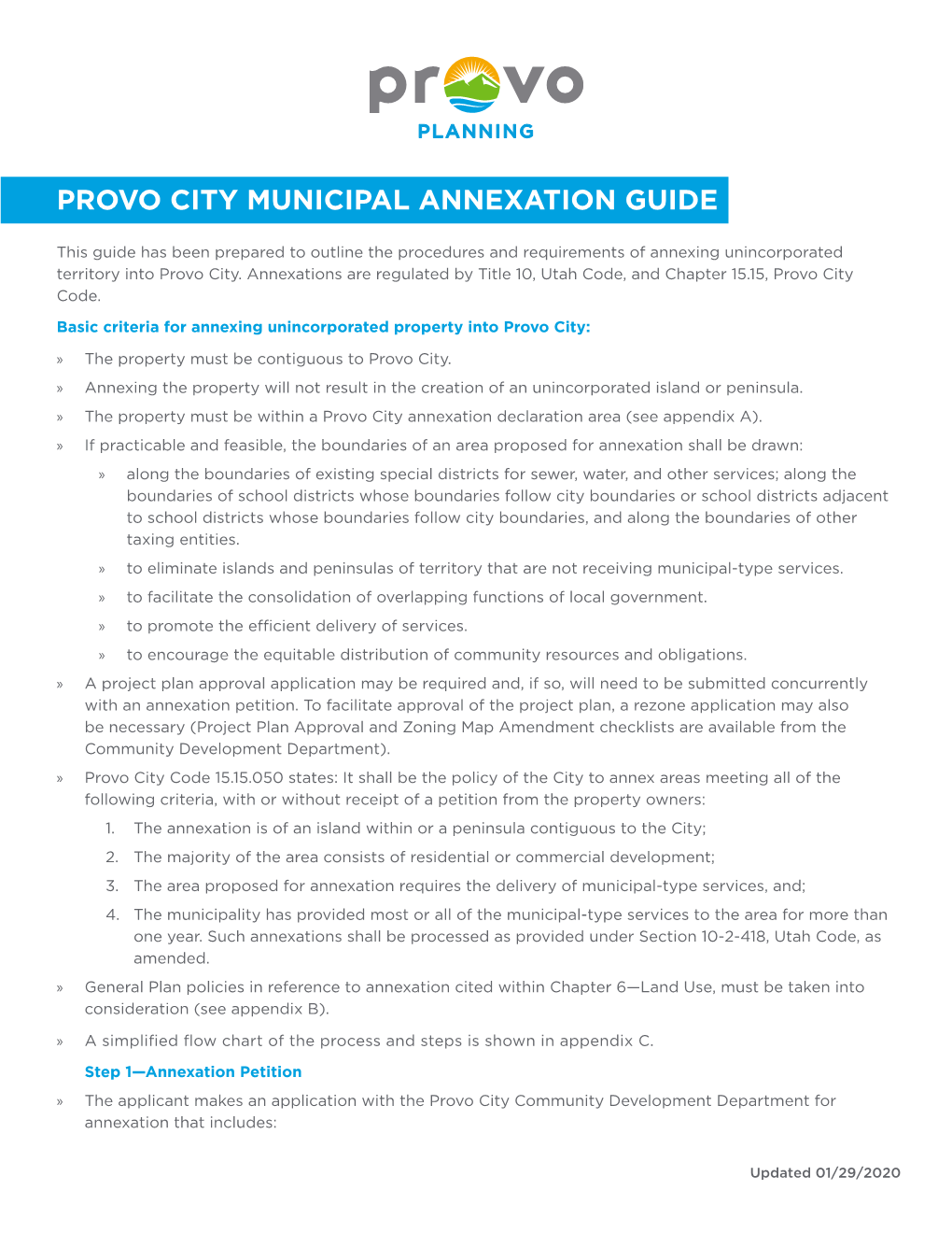 Provo City Municipal Annexation Guide