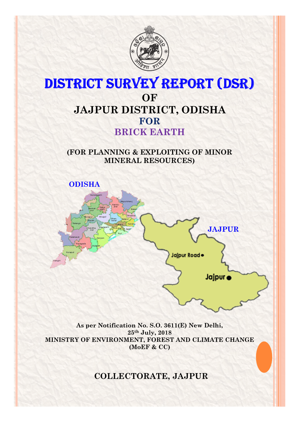Mineral Map of Jajpur District