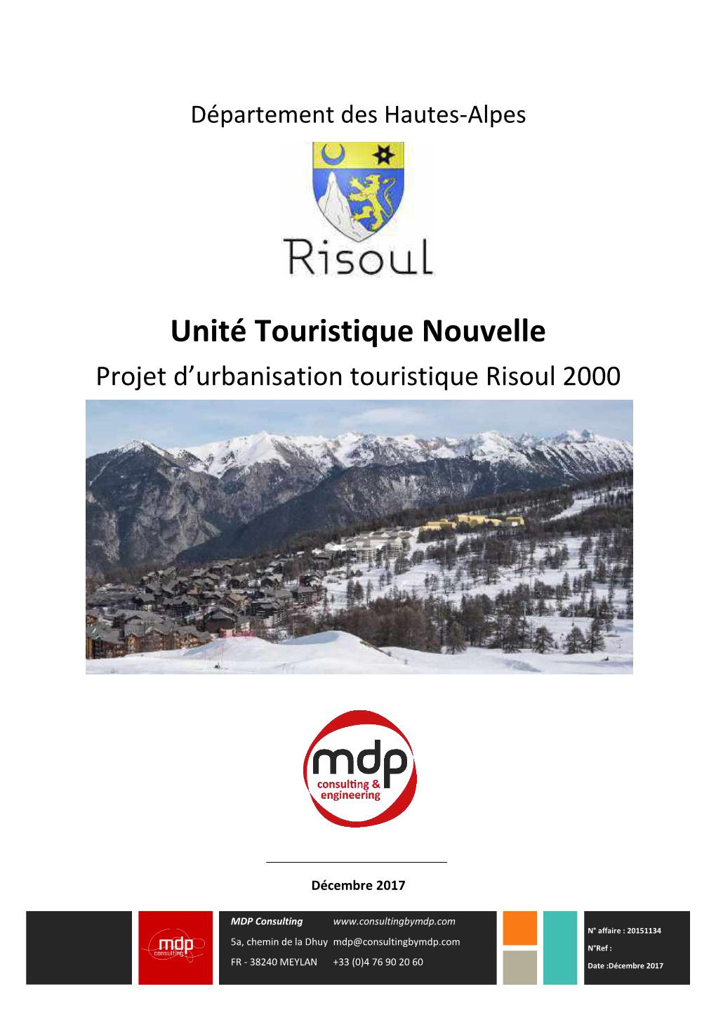 Projet D'urbanisation Touristique Risoul 2000