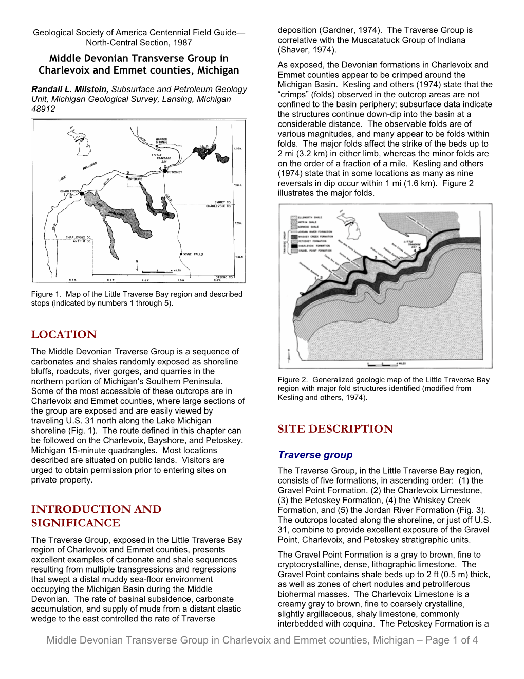 Location Introduction and Significance Site Description