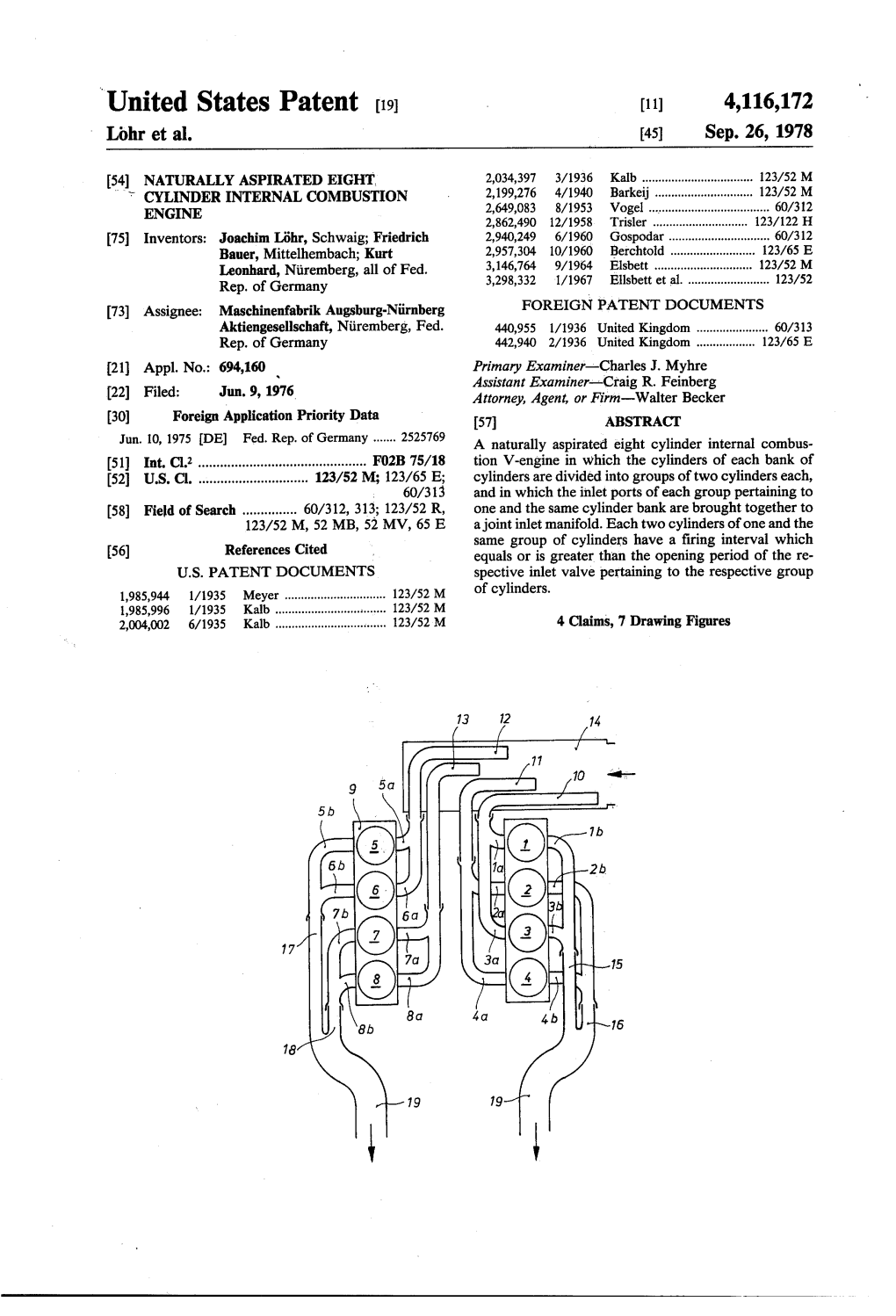 United States Patent (19) (11) 4,116,172 Lohr Et Al