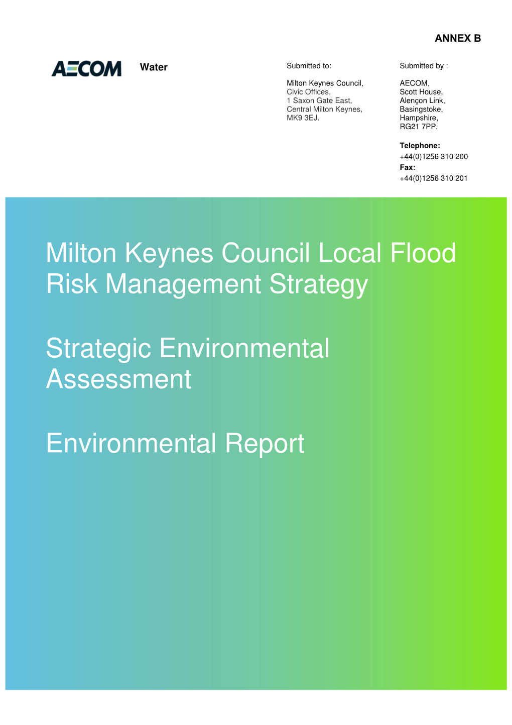 Milton Keynes Council Local Flood Risk Management Strategy