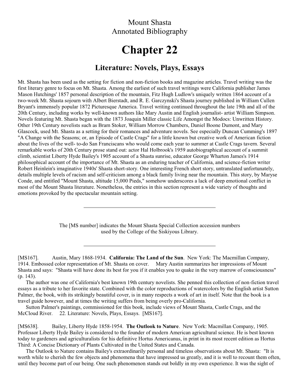 Chapter 22: Literature: Novels, Plays, Essays