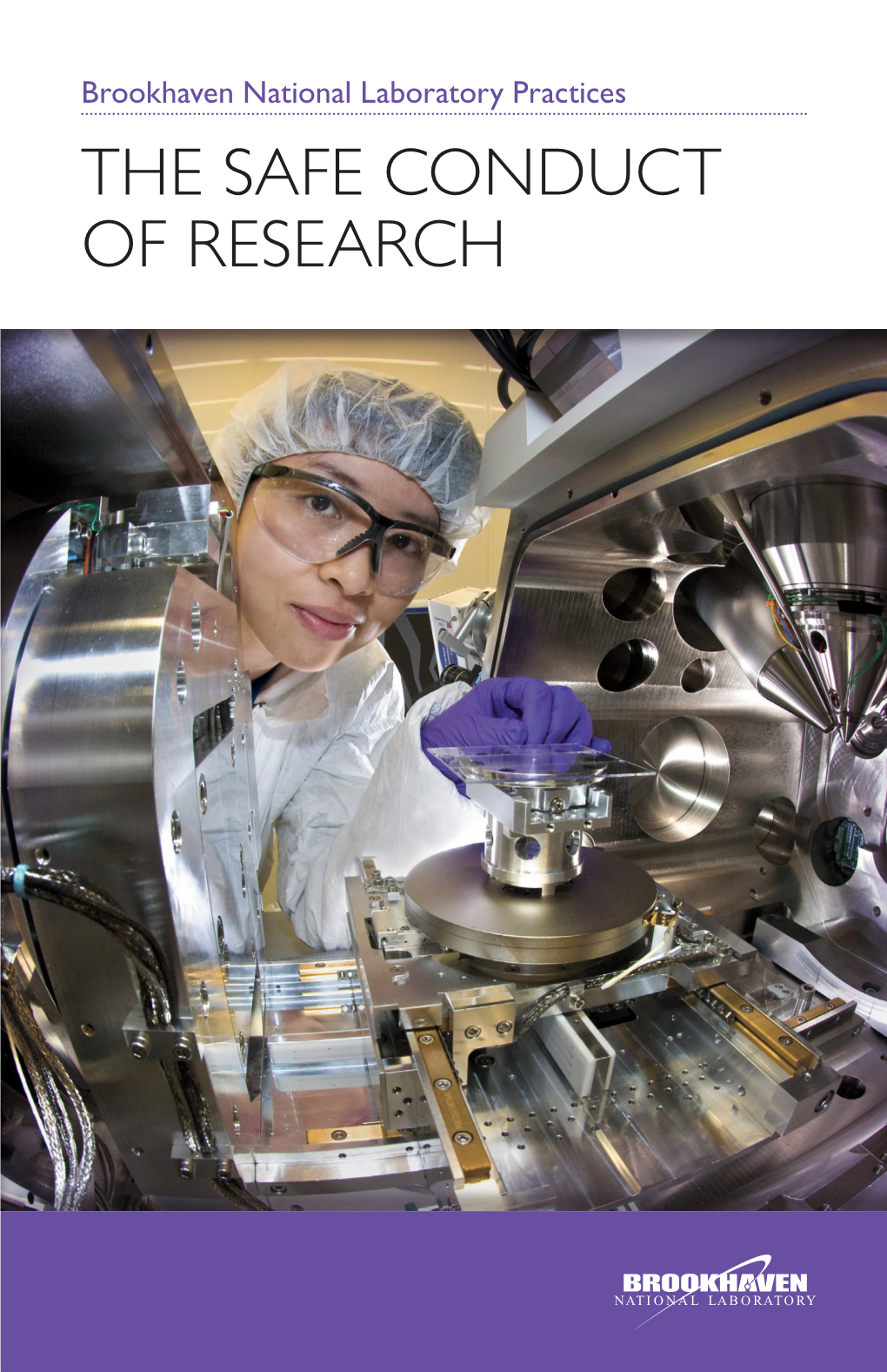 The Safe Conduct of Research on the Cover