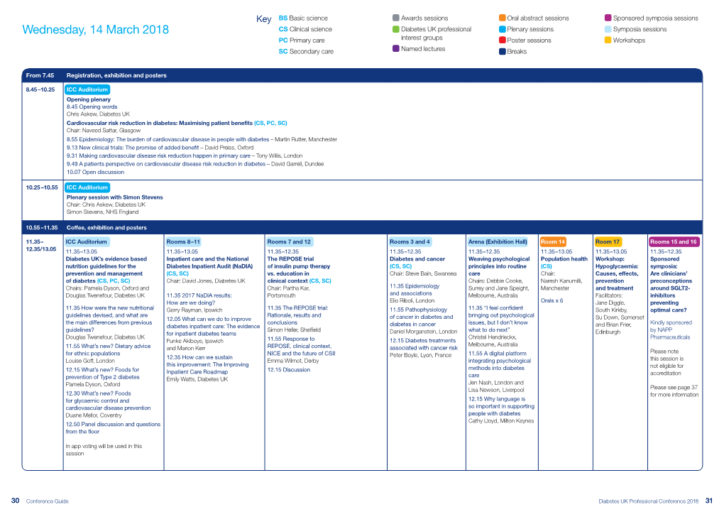 Wednesday, 14 March 2018