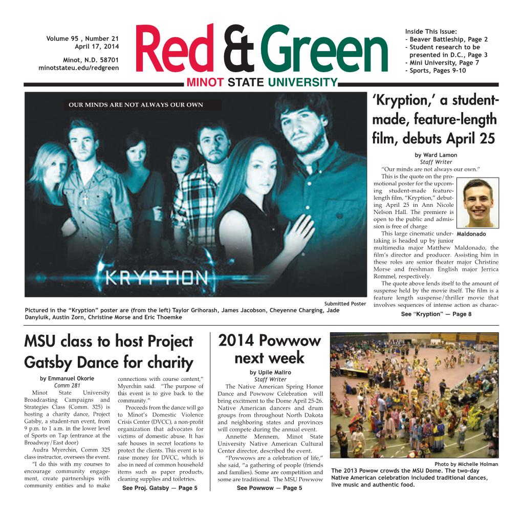 MSU Class to Host Project Gatsby Dance for Charity 2014 Powwow