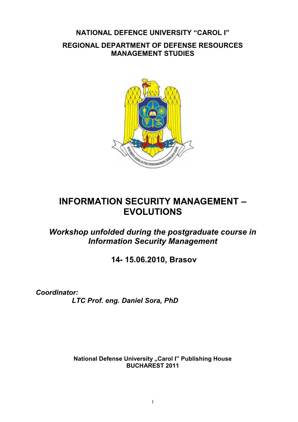 Information Security Management – Evolutions