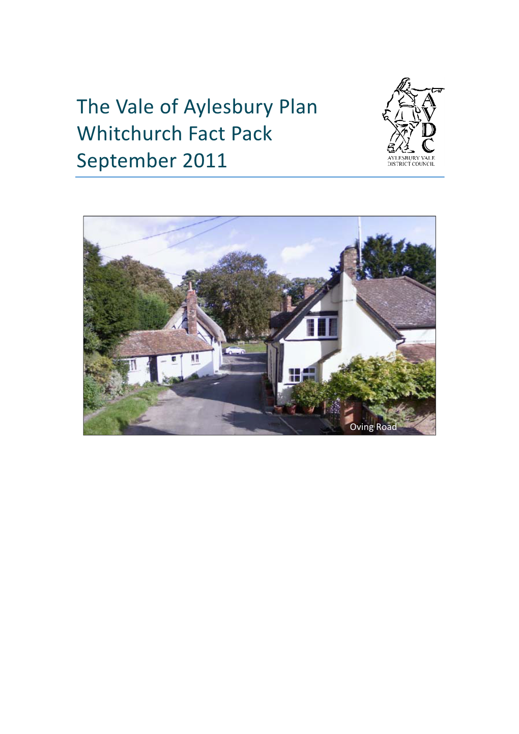 The Vale of Aylesbury Plan Whitchurch Fact Pack September 2011