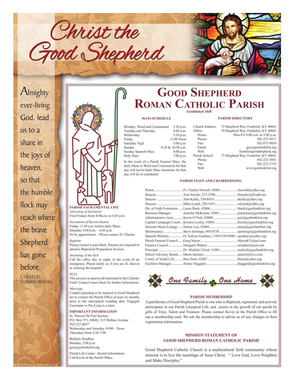 Good Shepherd Catholic Church - April 26, 2015