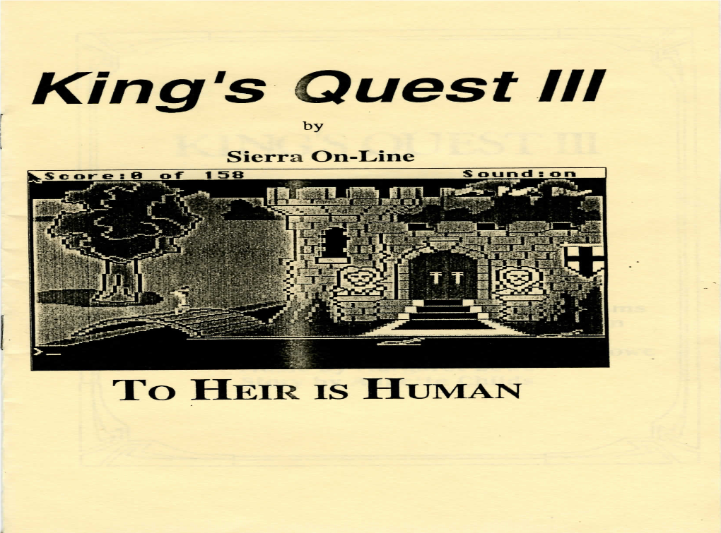 King's Quest III By
