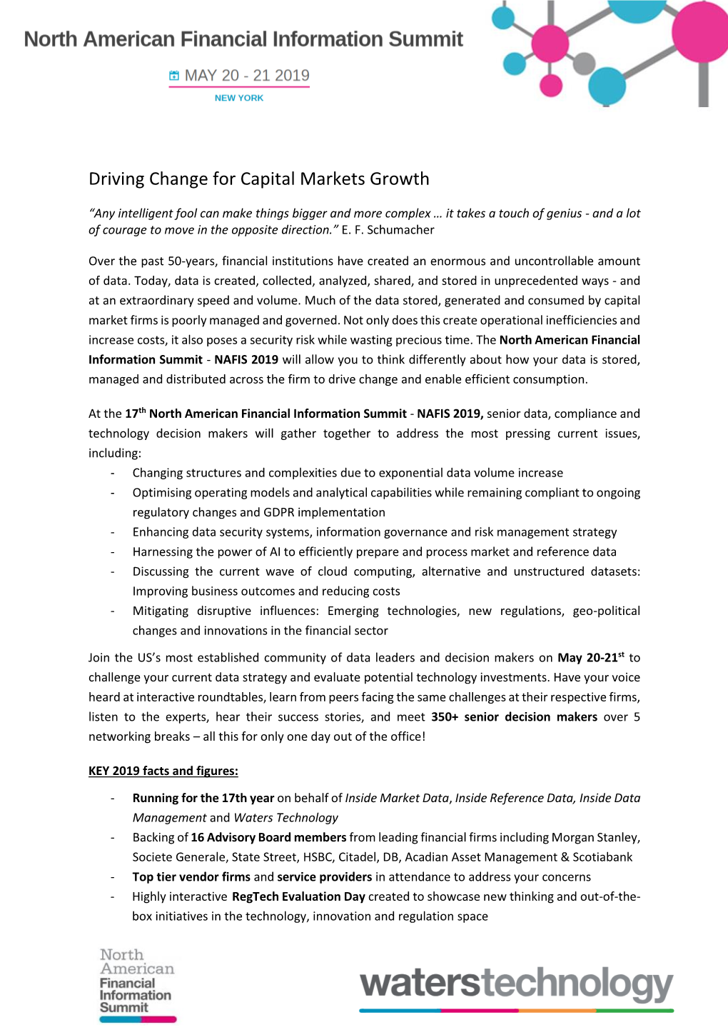 Driving Change for Capital Markets Growth