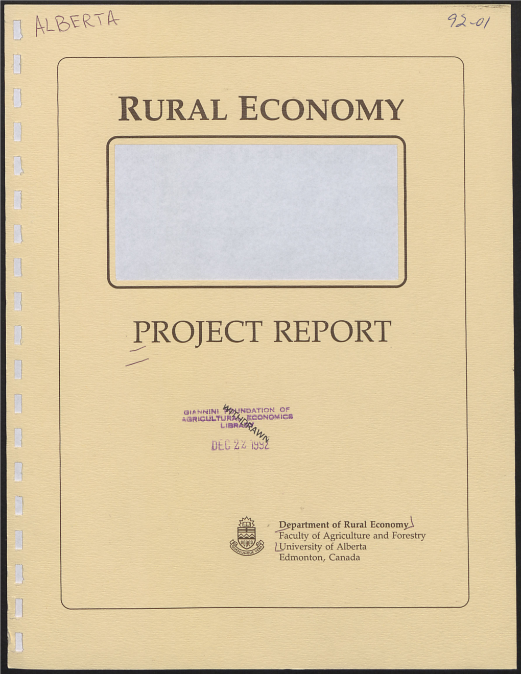 Rural Economy