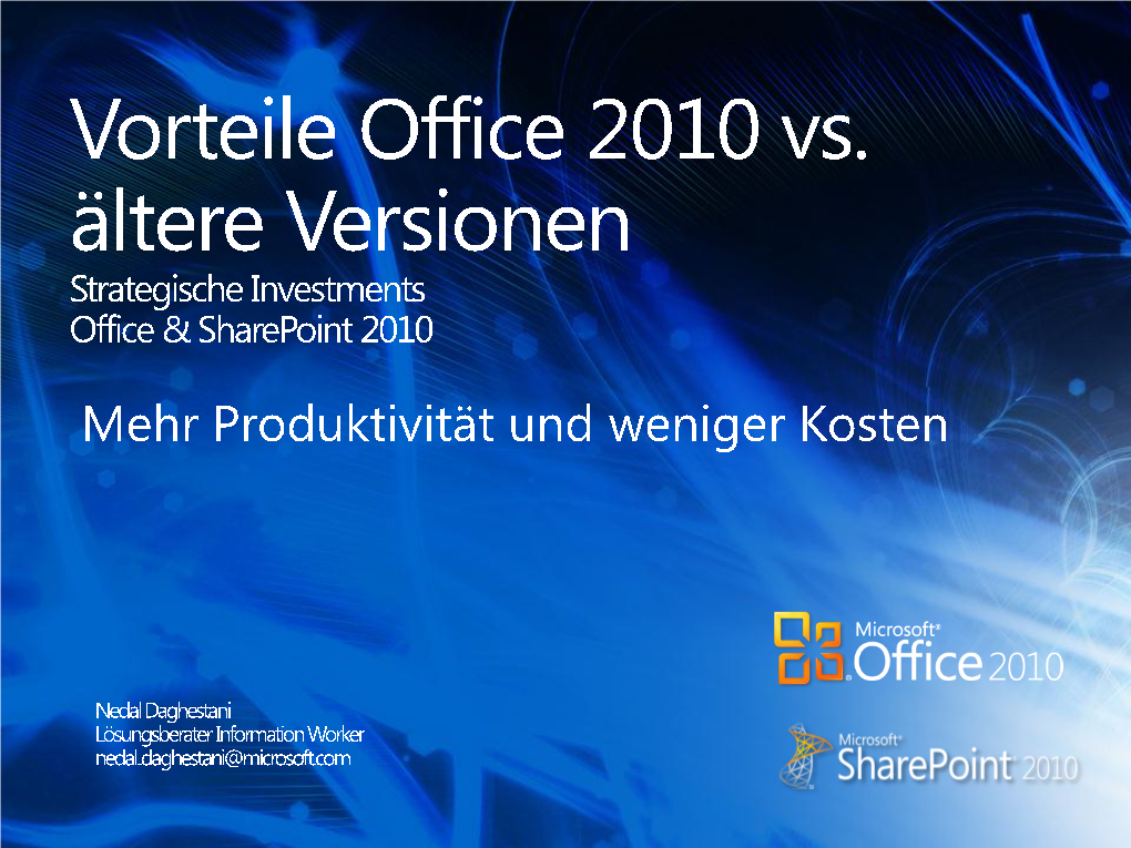 Die Vorteile Office 2010 Gegenüber Ältere Versionen