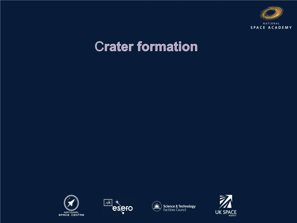 An Investigation Into the Physics of Crater Formation