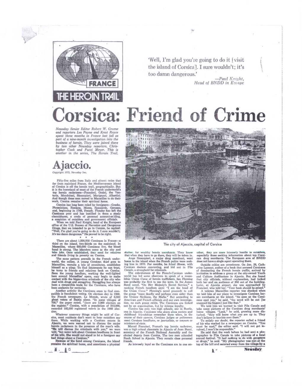 Corsica: Friend of Crime