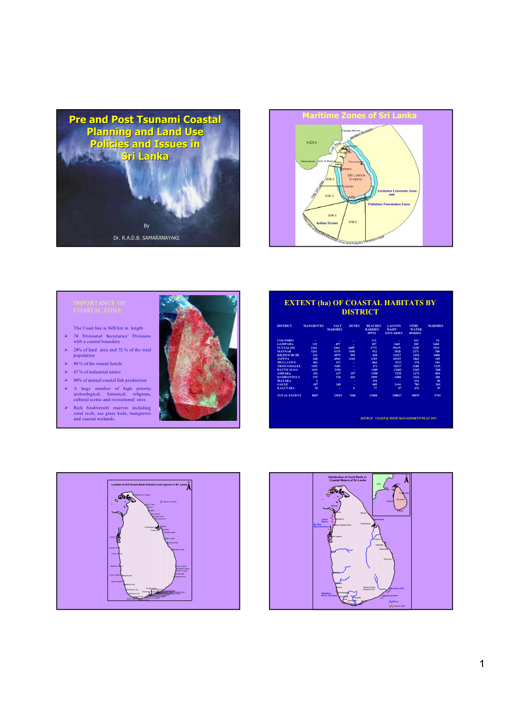 Pre and Post Tsunami Coastal Planning and Land Use Policies