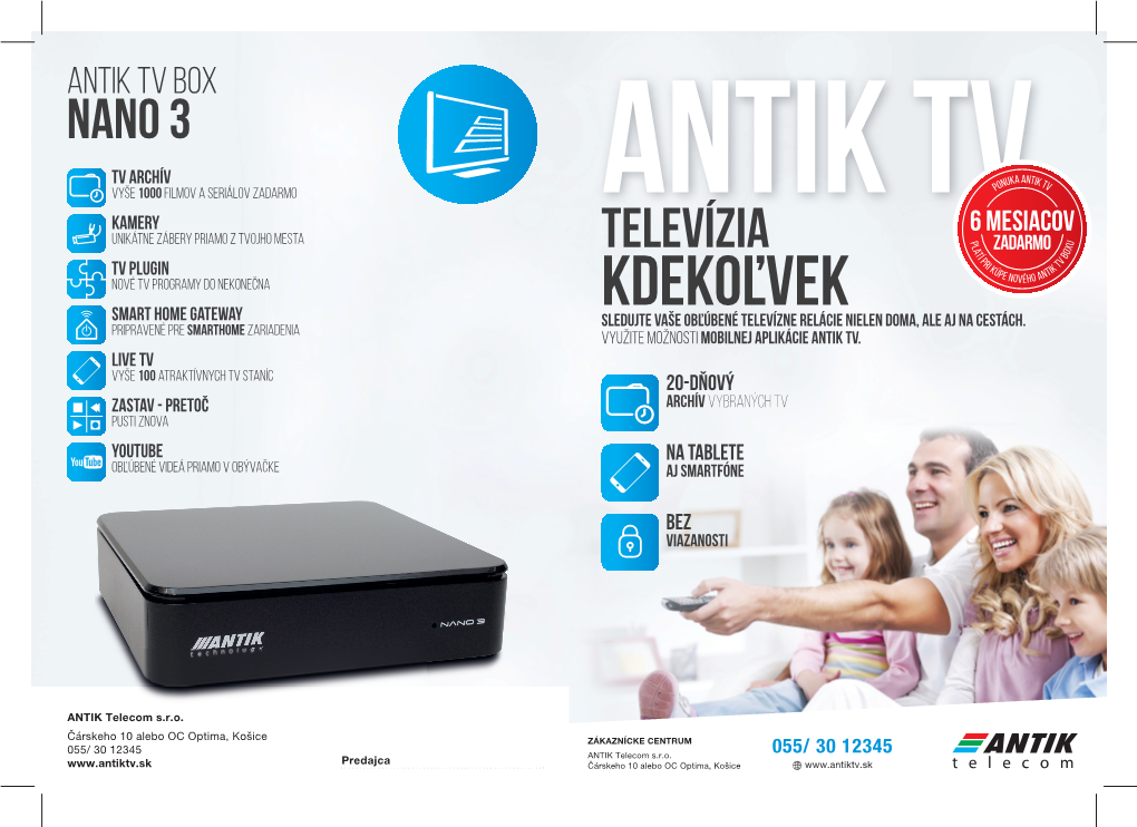 ANTIK TV Televízia Kdekoľvek