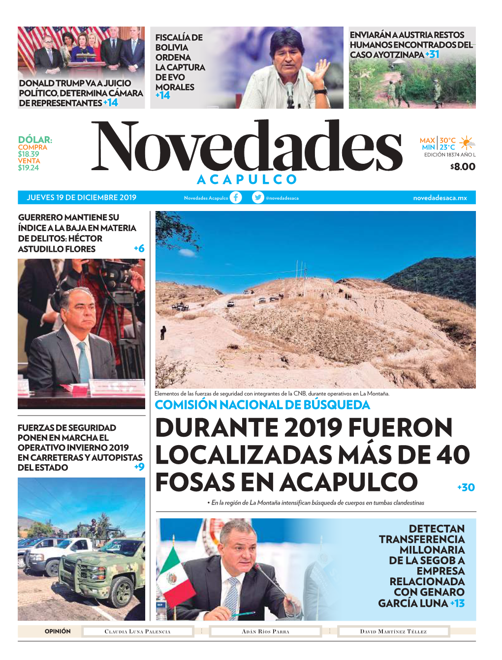 Durante 2019 Fueron Localizadas Más De 40 Fosas En