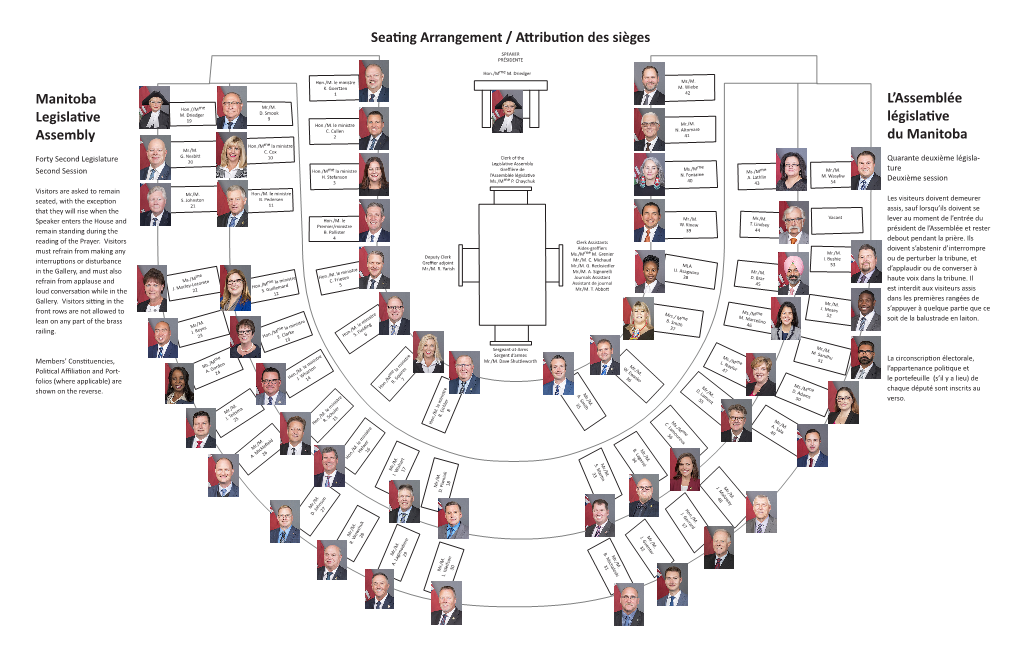 Seating Arrangement / Attribution Des Sièges