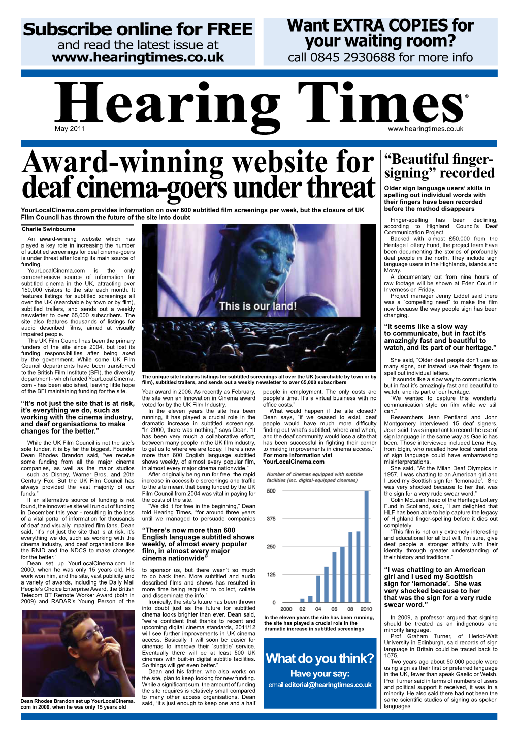 Award-Winning Website for Deaf Cinema-Goers Under Threat