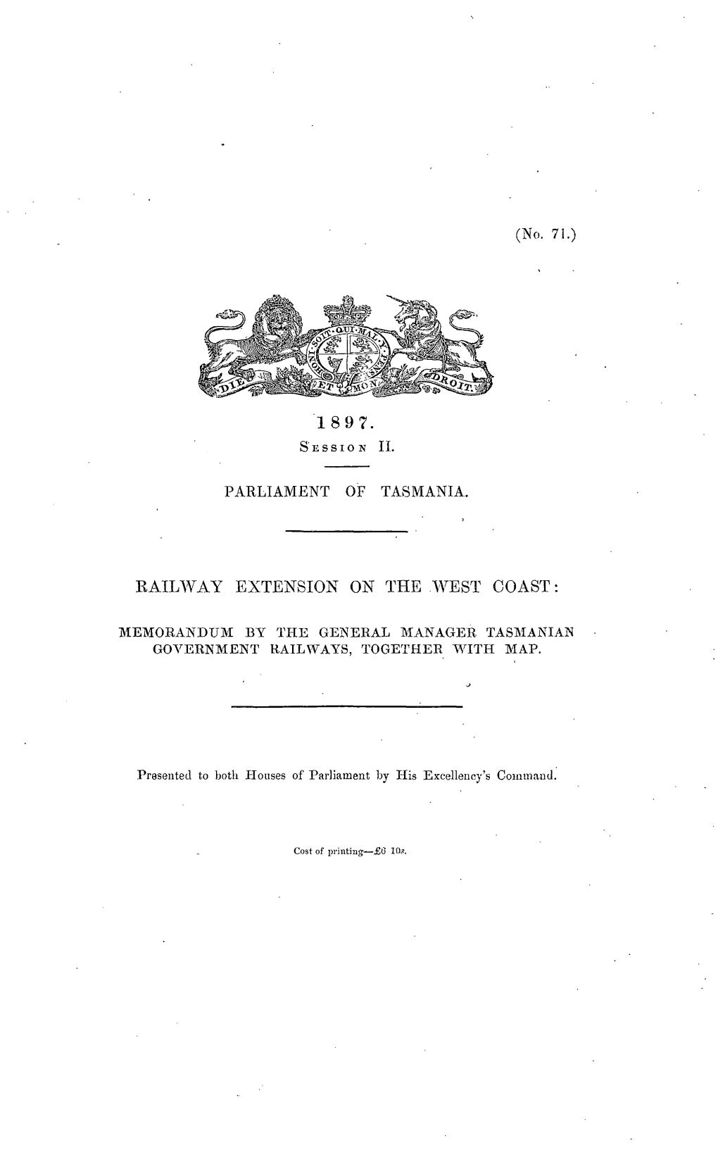 Railway Extension of the West Coast