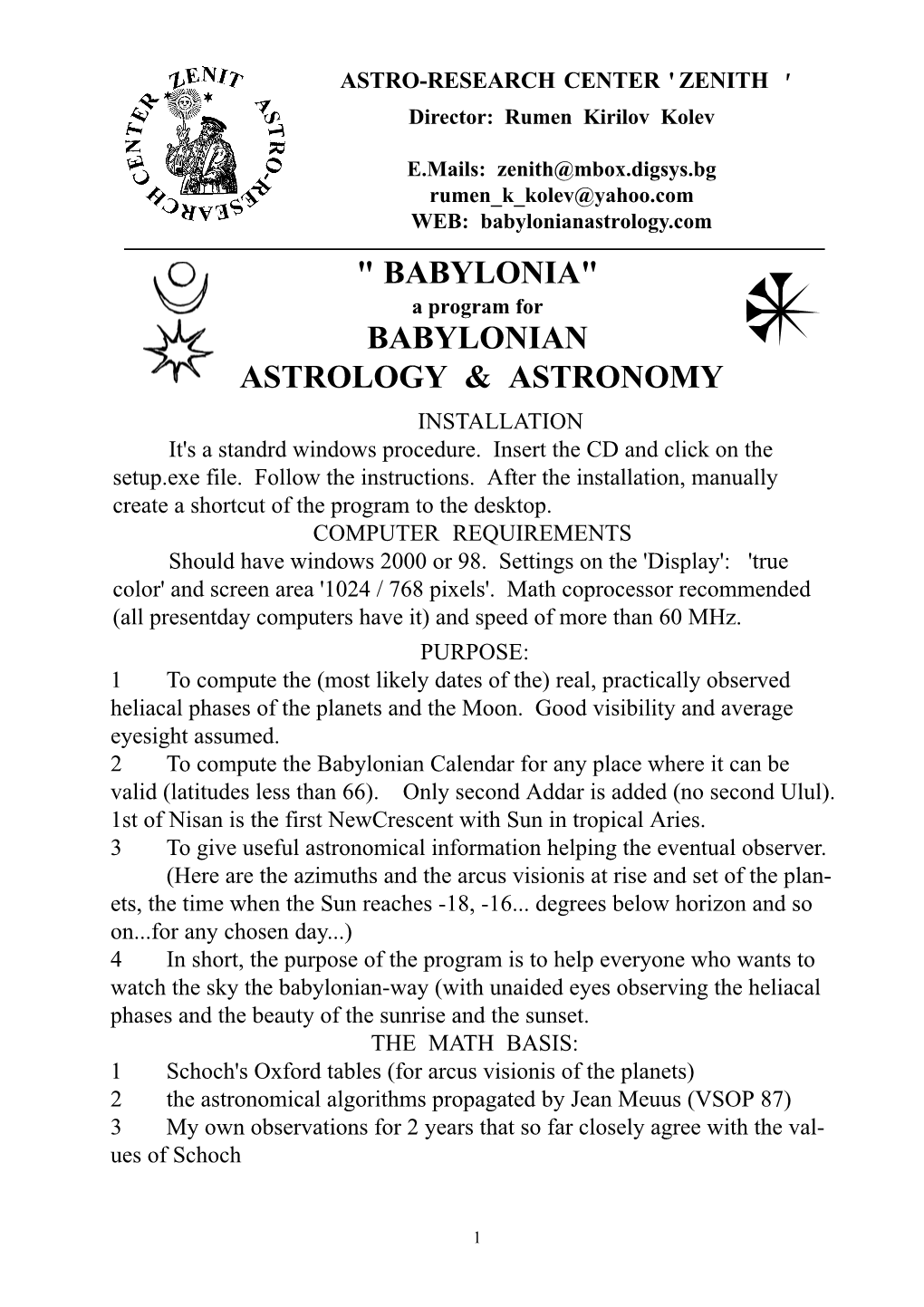 " Babylonia" Babylonian Astrology & Astronomy